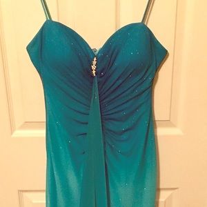 Aqua blue dress